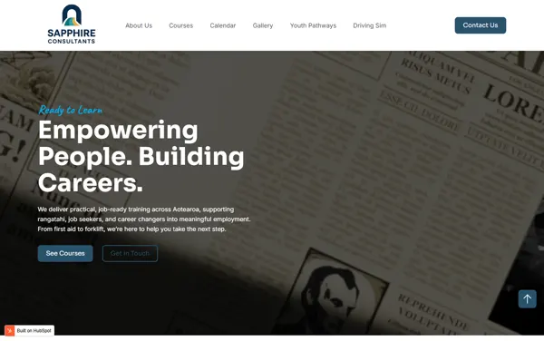 Sapphire Consultants website