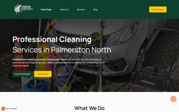Visto Cleaning website