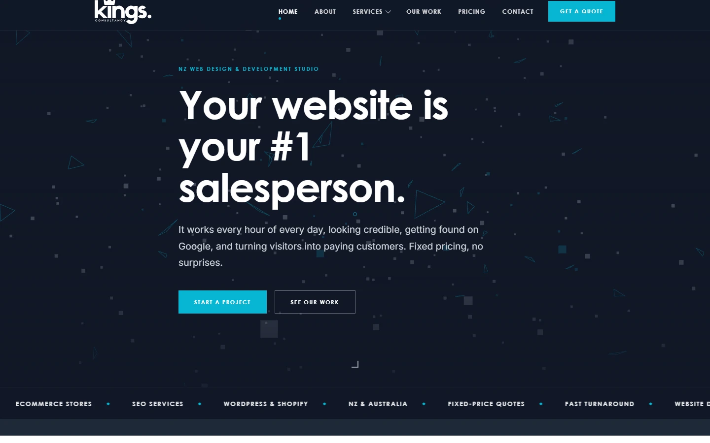 Kings Consultancy website screenshot