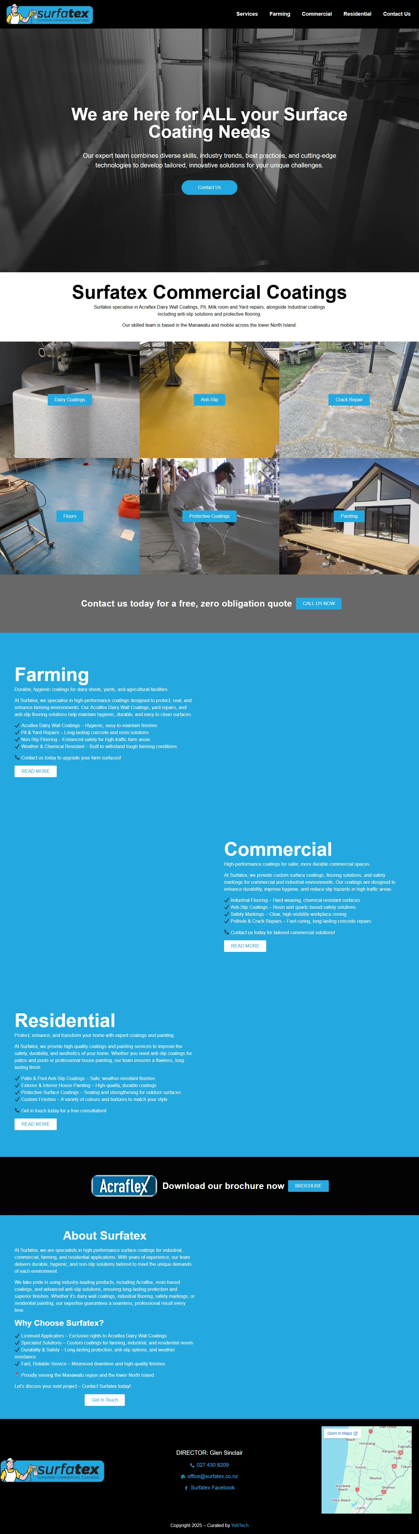 Surfatex website screenshot